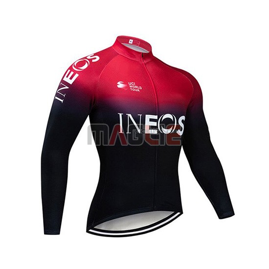 Maglia Castelli Ineos Manica Lunga 2019 Nero Rosso - Clicca l'immagine per chiudere